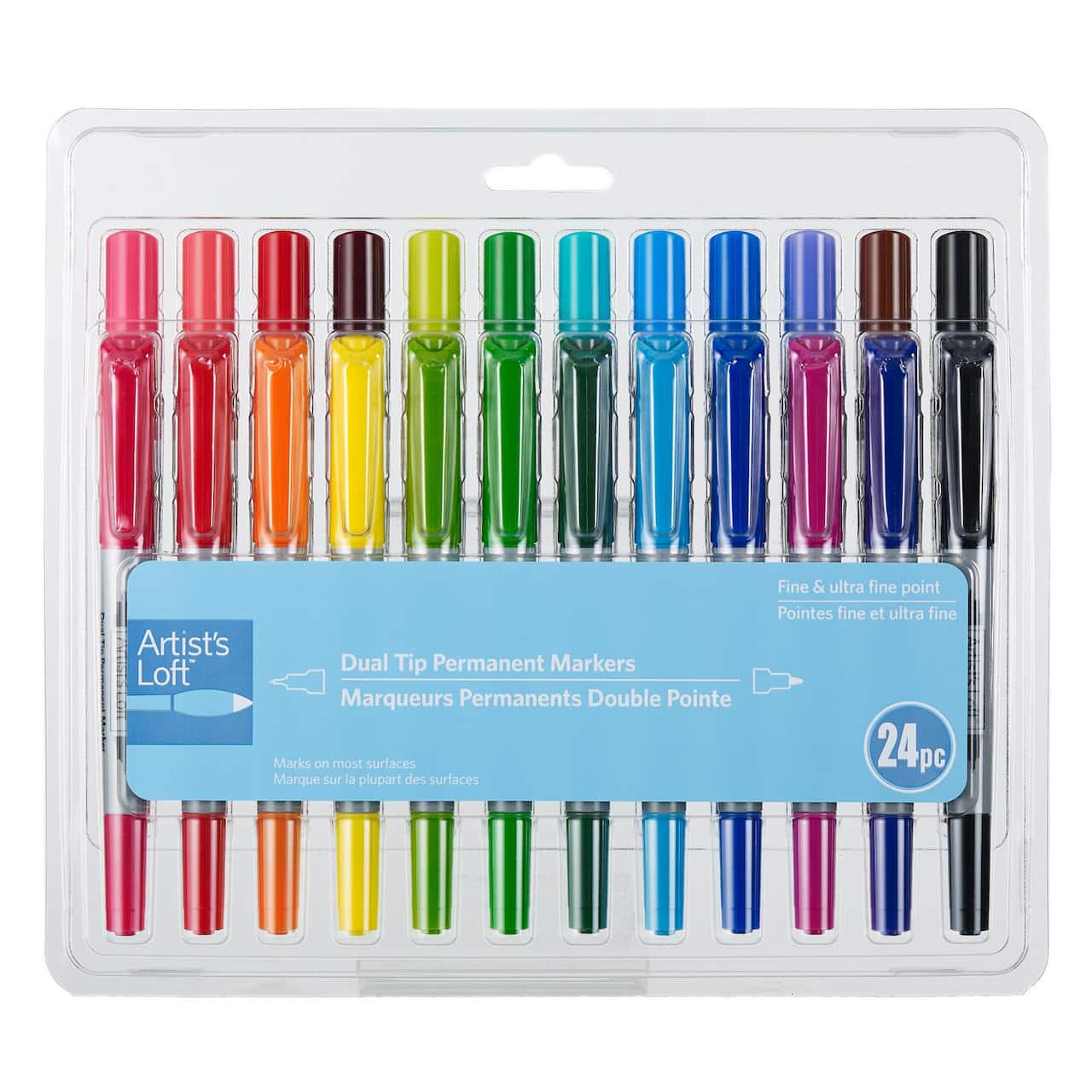 6 Pack: 24 ct. (144 total) Dual Tip Permanent Markers by Artist's Loft™